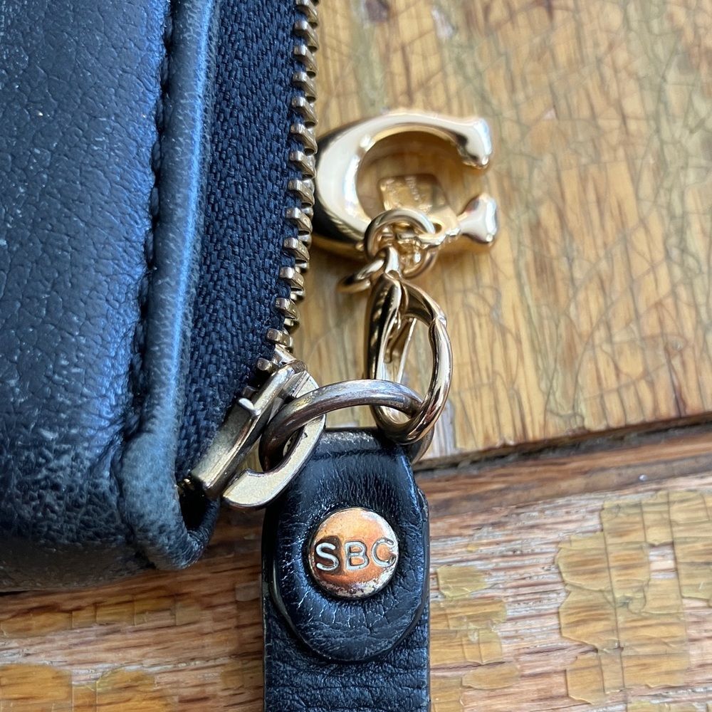 See By Chloe Black Leather Wallet with Gold Accents - Picture 4 of 5
